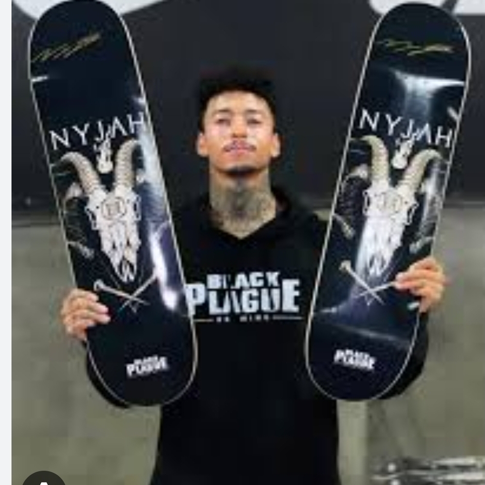 Nyjah Autographed Skateboard